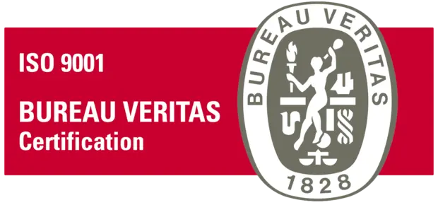 ISO 9001 certification by Bureau Veritas